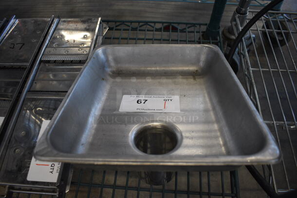 Stainless Steel Tray for Meat Grinder. 10.5x13x5