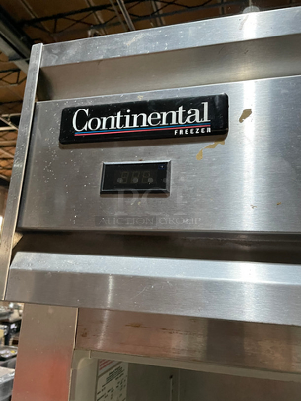 Continental Commercial Single Door Reach In Freezer! All Stainless Steel! Model DL1FE Serial 14549141! 115V 1Phase! - Image 8 of 9