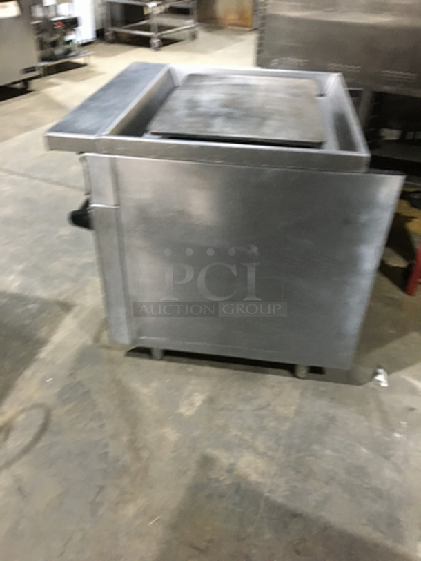 GREAT! Jade Range Commercial Natural Gas Powered Heavy Duty Plancha Flat Grill! With Full Size Oven Underneath! All Stainless Steel! On Legs!  - Image 3 of 9