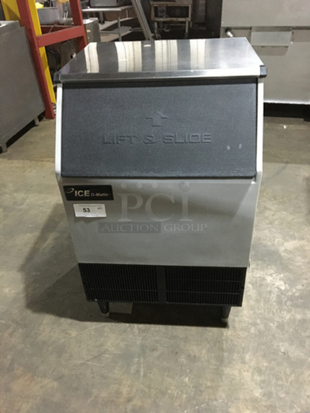 Ice-O-Matic Commercial Under The Counter Ice Making Machine! Model ICEU220HA1 Serial 07071280013226! 115V 1Phase! On Legs!
