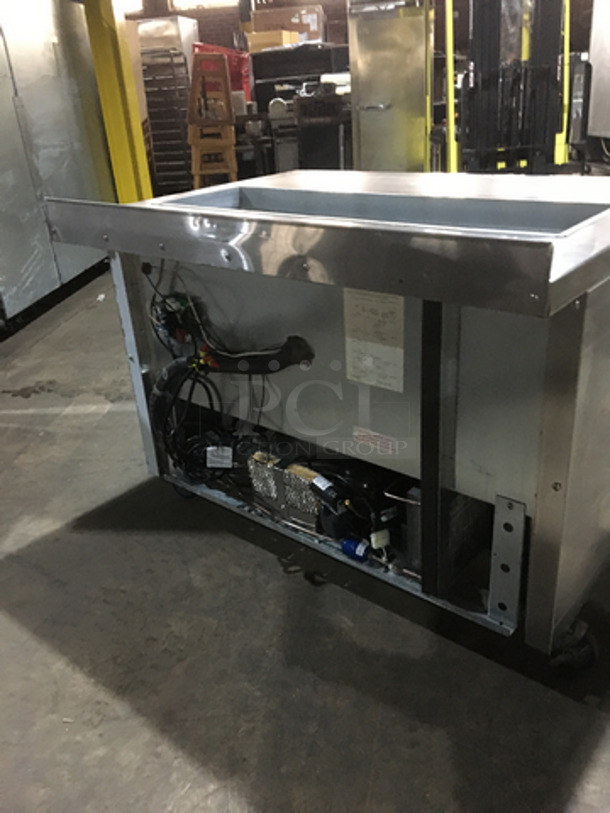 Continental Commercial Refrigerated Sandwich Prep Table! With 2 Door Underneath Storage Space! All Stainless Steel! On Commercial Casters! - Image 3 of 7