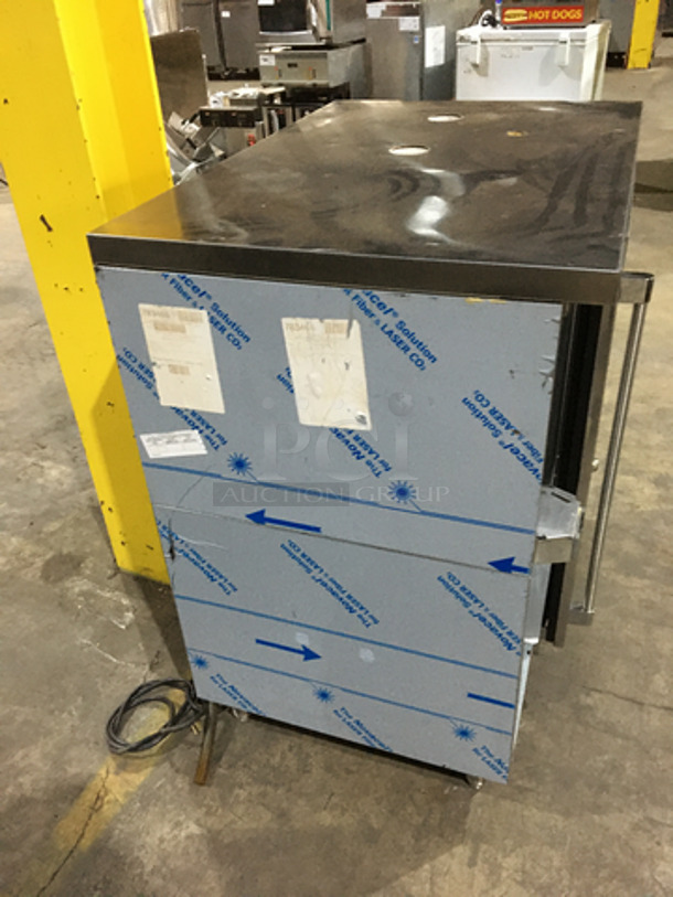 Perlick Commercial Single Door Bar Back Cooler! All Stainless Steel! Model BBS36RO Serial 783465! 115V 1Phase! On Legs! - Image 2 of 8