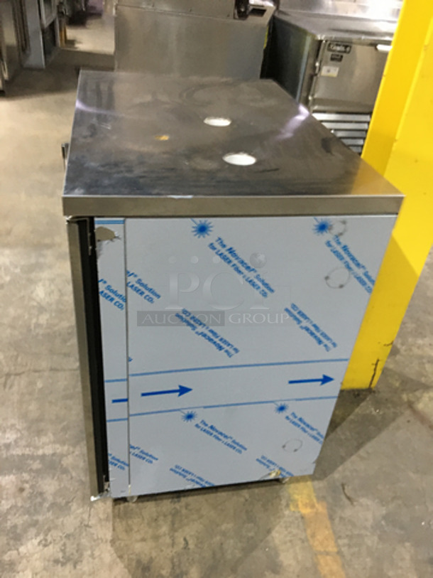 Perlick Commercial Single Door Bar Back Cooler! All Stainless Steel! Model BBS36RO Serial 783465! 115V 1Phase! On Legs! - Image 4 of 8