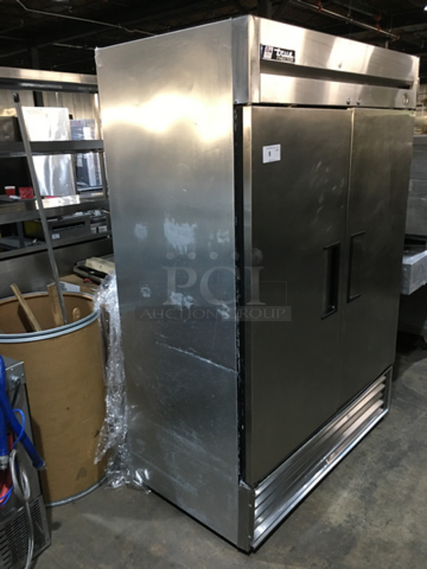 True Commercial 2 Door Reach In Freezer! All Stainless Steel! With Poly Coated Racks! Model T49F Serial 6514157! 115V 1Phase! - Image 2 of 8