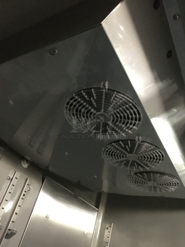 Hoshizaki Commercial 3 Door Reach In Cooler Merchandiser! With Poly Coated Racks! All Stainless Steel Body! Model CR3BFGYCL Serial E70037H! 115V 1Phase! - Image 6 of 10