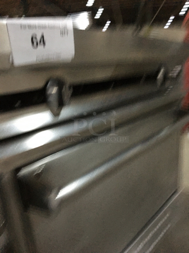 Jade Range Commercial Natural Gas Powered French Top/Hot Plate Stove! With Full Size Oven Underneath! All Stainless Steel! On Casters! - Image 8 of 9