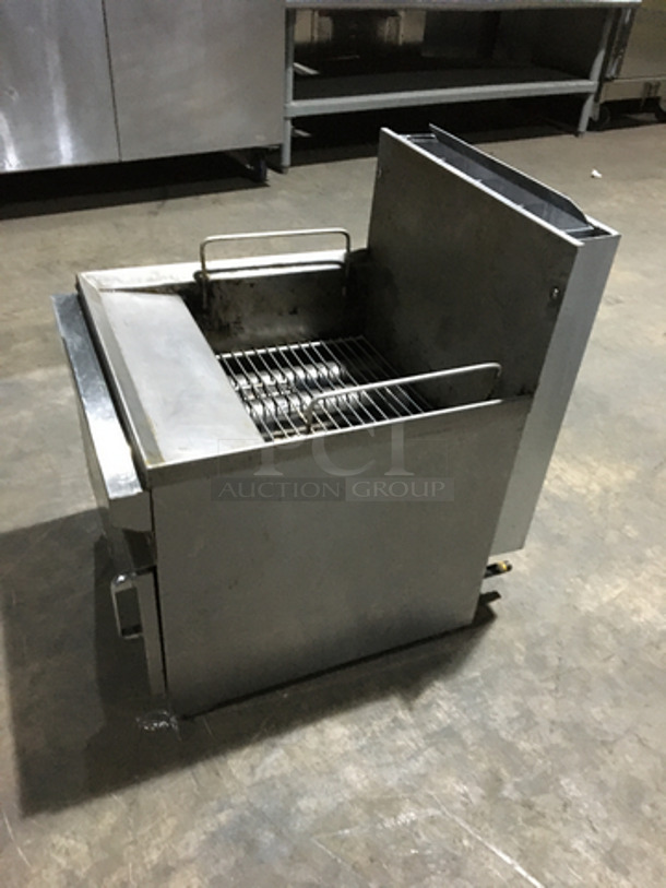All Stainless Steel Natural Gas Powered Countertop Deep Fat Fryer! With Backsplash!
 - Image 2 of 8