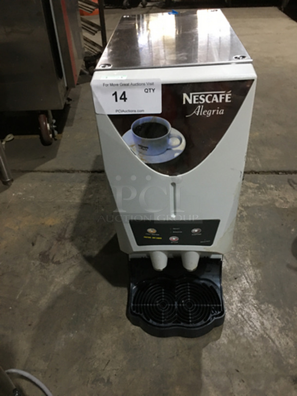 Nescafe Commercial Countertop Hot Beverage Dispenser! All Stainless Steel!