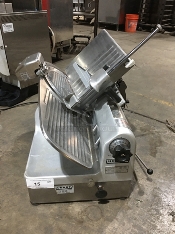 Hobart Commercial Countertop Deli Meat Slicer! All Stainless Steel! Model 1812 Serial 561060460! 120V 1Phase!