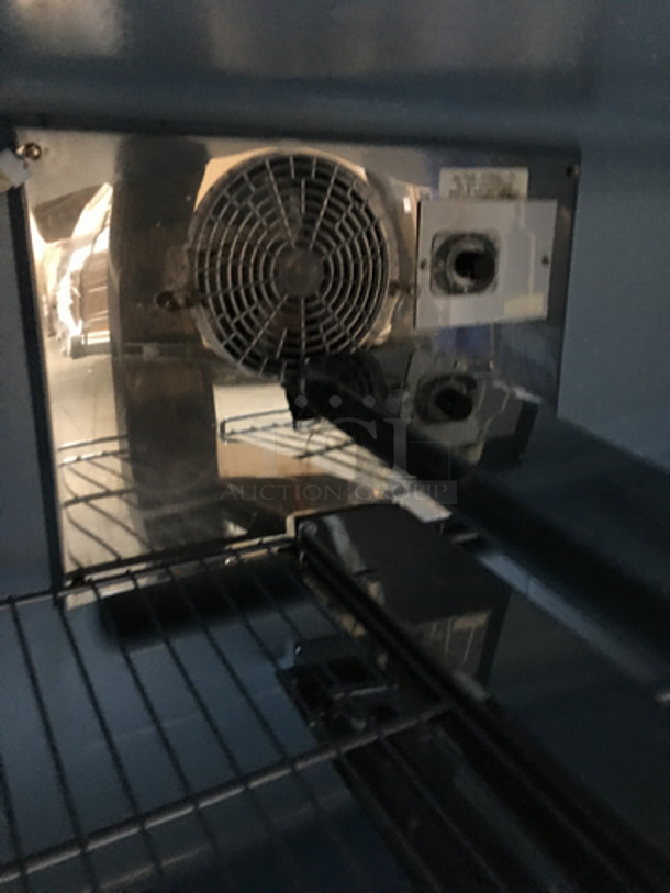 Delfield Commercial 2 Door Lowboy/Worktop Cooler! With Poly Coated Racks! All Stainless Steel! Model UC4048STAR Serial 1401152000870! 115V 1Phase! - Image 7 of 9