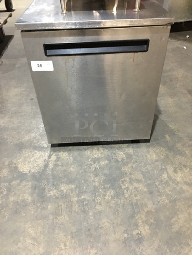 Delfield One Door Refrigerated Lowboy/Work Top Cooler! Model 406STAR2 Serial 0706152002747! 115V 1Phase! On Casters!