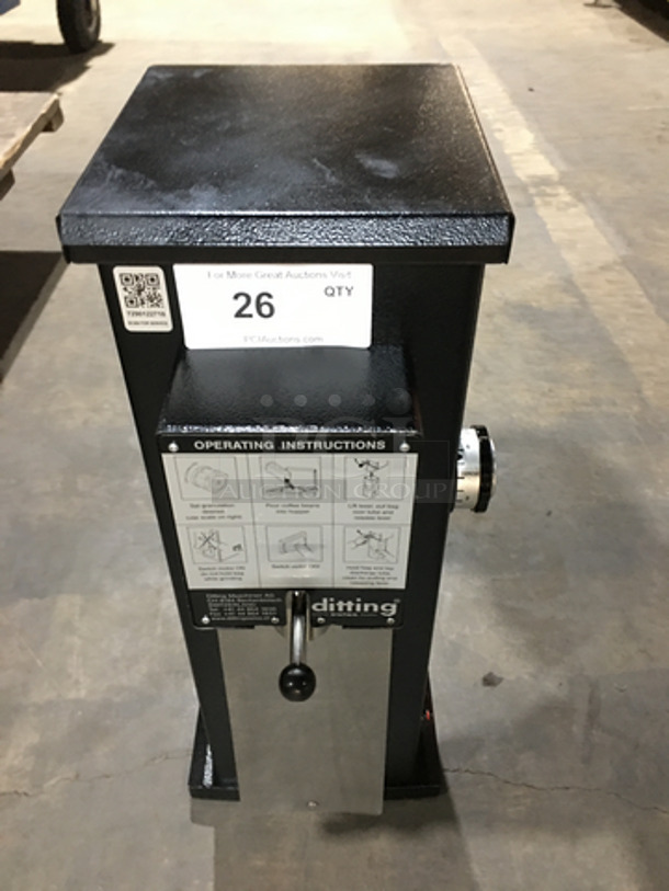 FAB! 2015 LATE MODEL! Ditting Commercial Coffee Bean Grinder Machine! Model KR1203 Serial 2020014111! 120V 1 Phase! - Image 1 of 8