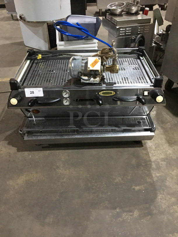 NICE! La Marzocco Stainless Steel Commercial Countertop Dual Espresso Machine! With Steam Wand! Model GB/53EE/H Serial GB3562! 208/240V 1Phase! - Image 1 of 9