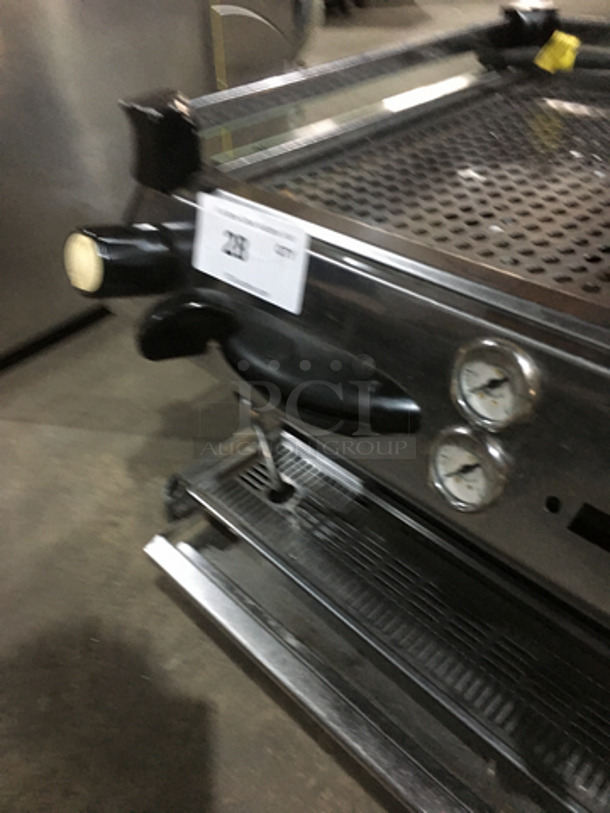 NICE! La Marzocco Stainless Steel Commercial Countertop Dual Espresso Machine! With Steam Wand! Model GB/53EE/H Serial GB3562! 208/240V 1Phase! - Image 7 of 9