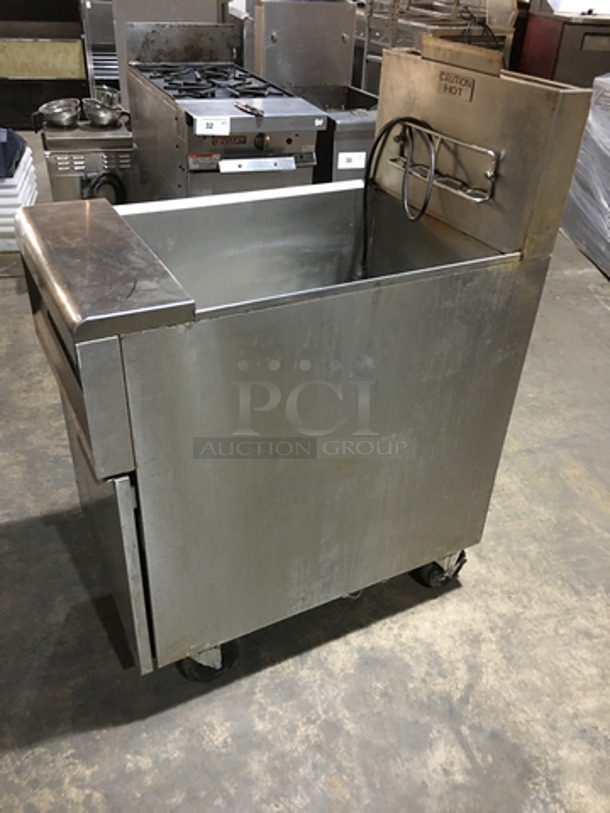 Frymaster Commercial LP Gas Powered Pasta Cooker! With Backsplash! All Stainless Steel! On Casters! Model GPCSC Serial 1604KI0011! 110/120V 1Phase! - Image 3 of 8