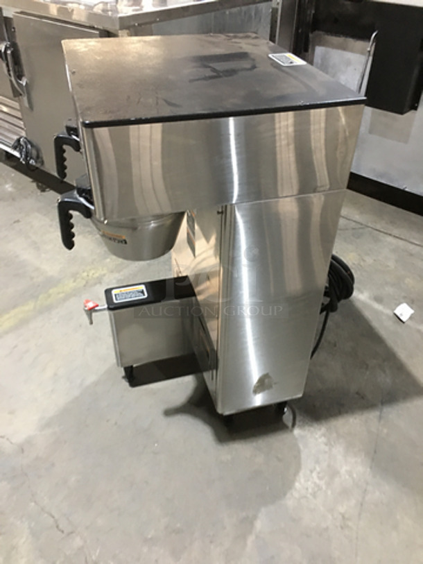 Bunn Commercial Countertop Dual Coffee Brewing/Dispensing Machine! With Hot Water Dispenser! All Stainless Steel Body! Model DUALTFDBC Serial DUAL111944! 120/240V 1Phase! On Legs! - Image 3 of 9