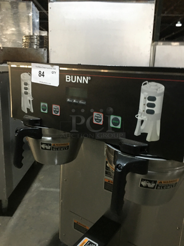 Bunn Commercial Countertop Dual Coffee Brewing/Dispensing Machine! With Hot Water Dispenser! All Stainless Steel Body! Model DUALTFDBC Serial DUAL111944! 120/240V 1Phase! On Legs! - Image 5 of 9