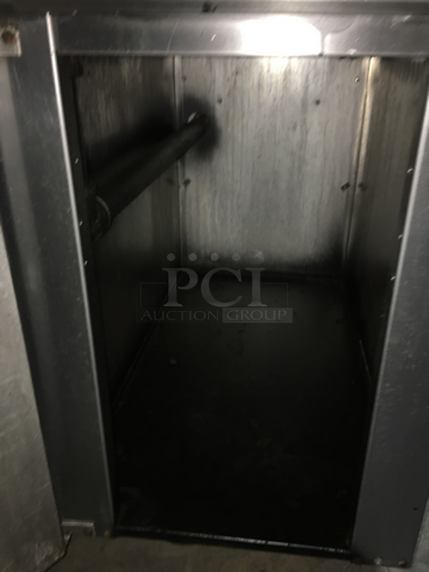 Vulcan Commercial Natural Gas Powered 2 Burner Stove! All Stainless Steel! With Storage Space Underneath! Model GHX45 Serial 481634504! On Casters!                                             - Image 7 of 10