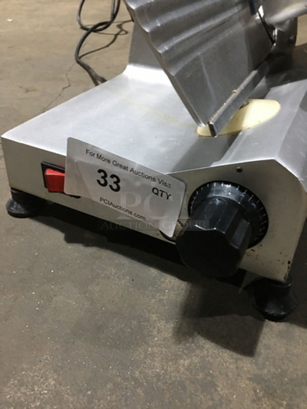 All Stainless Steel Commercial Countertop Deli Meat Slicer! On Legs!  - Image 6 of 7