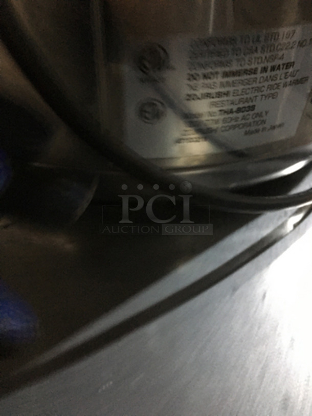 Zojirushi Commercial Countertop Electric Rice Warmer!  Model THA8039! - Image 5 of 8
