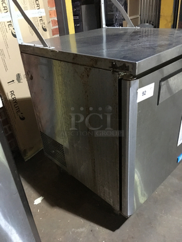 Turbo Air Commercial One Door Lowboy/Worktop Cooler! M3 Series! Model MUR28 Serial K9U2R03032! 115V 1Phase! On Legs! - Image 2 of 8