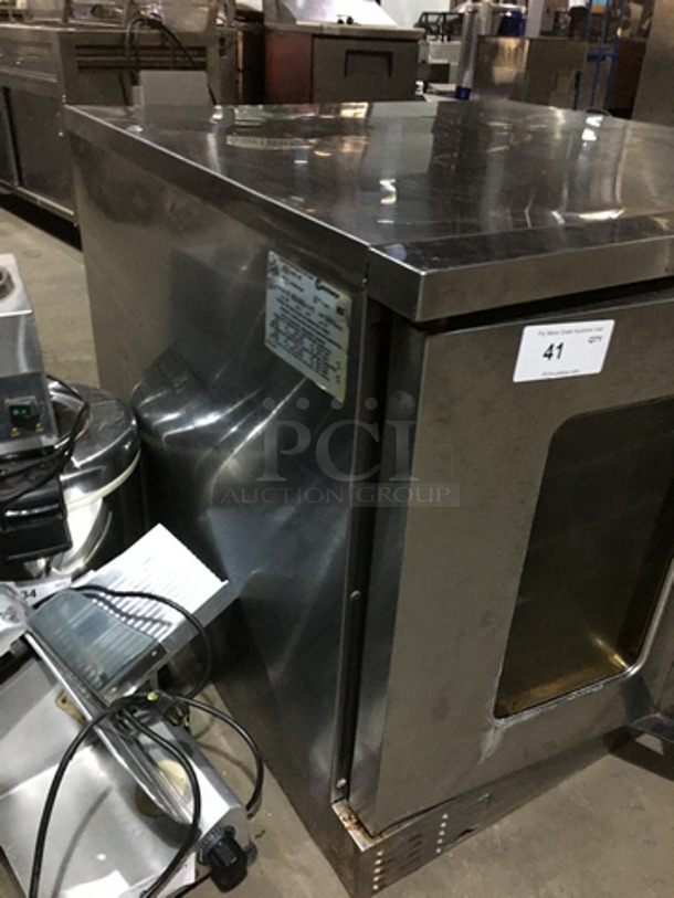 US Range Commercial Natural Gas Powered Single Deck Convection Oven! With View Through Doors! All Stainless Steel! Model SUMG100 Serial 1606100101480! With Legs! - Image 2 of 9