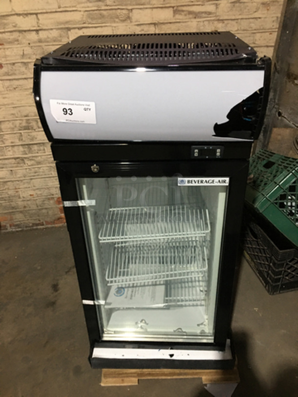 OUT OF THE BOX! SCRATCH-N-DENT! Beverage Air Commercial Countertop Reach In Freezer Merchandiser! With Poly Coated Racks! Model CTF31B Serial CTF301052016054! 115V!