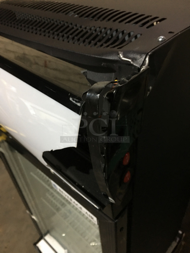 OUT OF THE BOX! SCRATCH-N-DENT! Beverage Air Commercial Countertop Reach In Freezer Merchandiser! With Poly Coated Racks! Model CTF31B Serial CTF301052016054! 115V! - Image 7 of 9