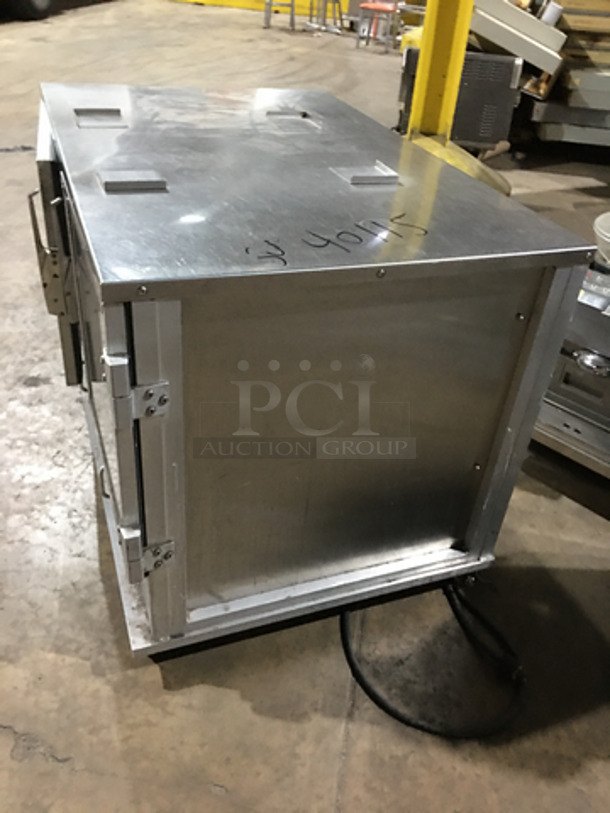 All Stainless Steel Commercial 2 Door Under The Counter Food Warming Cabinet! With View Through Doors! On Casters! - Image 2 of 8