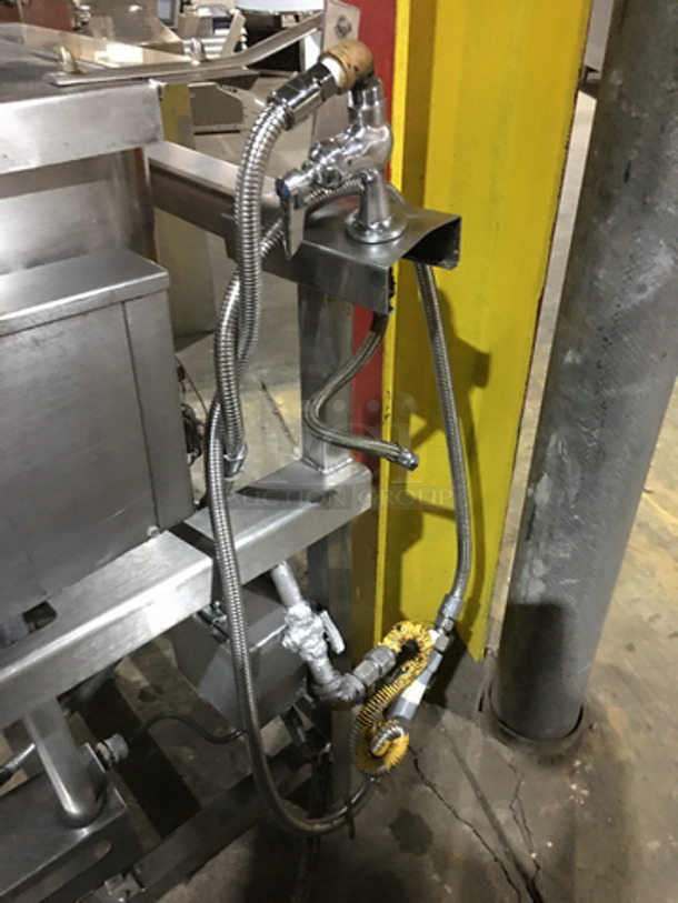 WOW! Groen Natural Gas Powered Floor Model 40 Gallon Tilted Braising Pan/Tilt Skillet! All Stainless Steel! On Legs! - Image 7 of 8