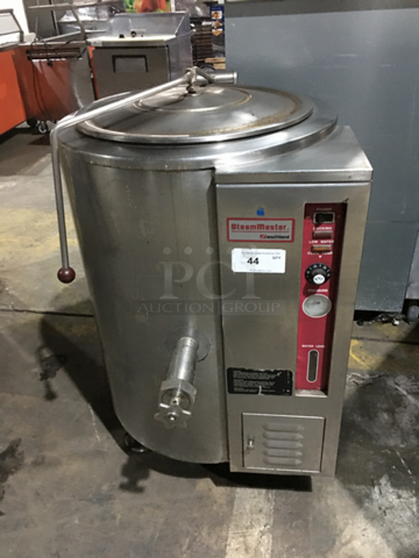 Southbend Self Contained Natural Gas Powered Jacketed Soup Kettle! All S.S.! Steam Master Series! Model KSLG20 Serial 554212U8204! On Legs!
 - Image 1 of 9