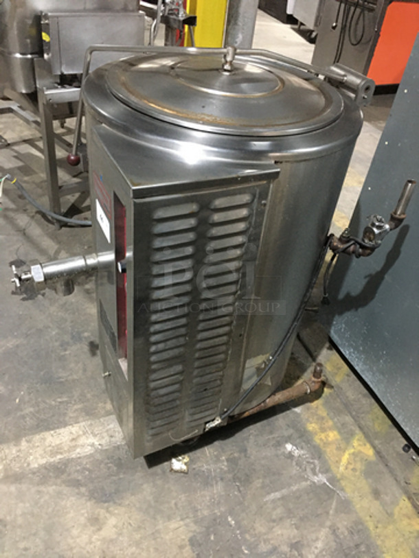 Southbend Self Contained Natural Gas Powered Jacketed Soup Kettle! All S.S.! Steam Master Series! Model KSLG20 Serial 554212U8204! On Legs!
 - Image 2 of 9