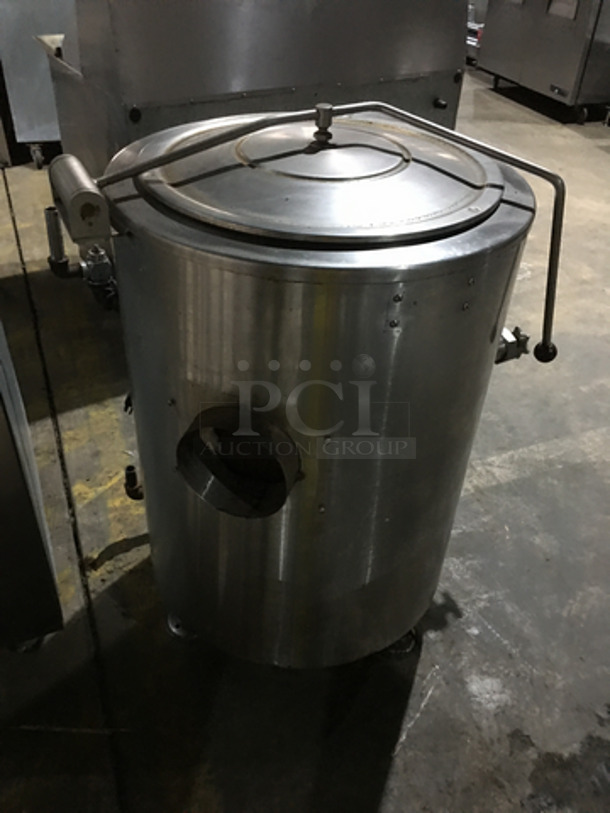 Southbend Self Contained Natural Gas Powered Jacketed Soup Kettle! All S.S.! Steam Master Series! Model KSLG20 Serial 554212U8204! On Legs!
 - Image 3 of 9