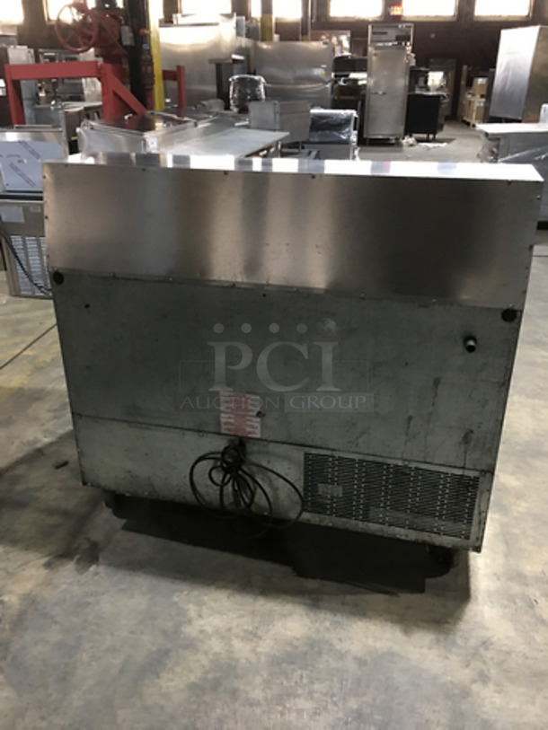 Silver King Commercial Refrigerated Sandwich Prep Table! With Commercial Cutting Board! With 2 Door Underneath Storage Space! All Stainless Steel! Model SKP4812/C18 Serial GKDP091239A! 115V! On Casters! - Image 4 of 10