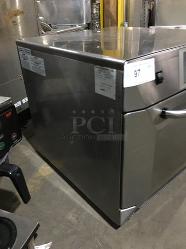 Merrychef Commercial Countertop Rapid Cook Oven! With Digital Touch Controls! All Stainless Steel! Model EIKONE4 Serial 1206213090561! 208/240V! - Image 2 of 9