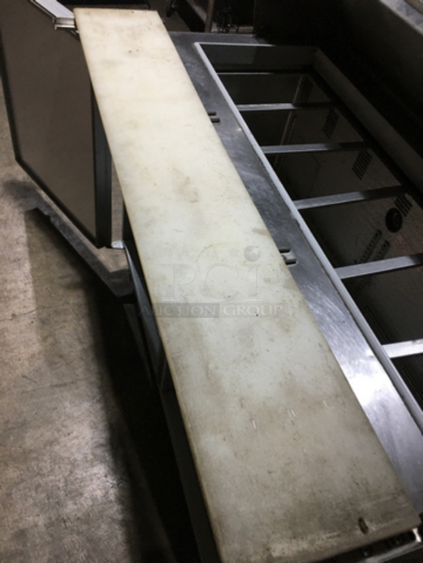 Silver King Commercial Refrigerated Sandwich Prep Table! With Commercial Cutting Board! With 2 Door Underneath Storage Space! All Stainless Steel! Model SKP4812/C18 Serial GKDP091239A! 115V! On Casters! - Image 8 of 10