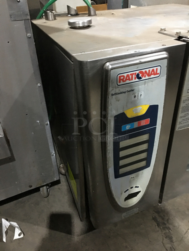 Rational Commercial Natural Gas Powered Rational Combi Oven! Self Cooking Center! With View Through Door! All Stainless Steel! Model SCC61G Serial G61SG10072223873!
 - Image 2 of 9