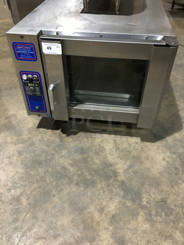 Euroven Commercial Electric Powered Combi Convection Oven! With View Through Door! All Stainless Steel! Model US04UNO2 Serial 04US80009! 208V 3Phase!
