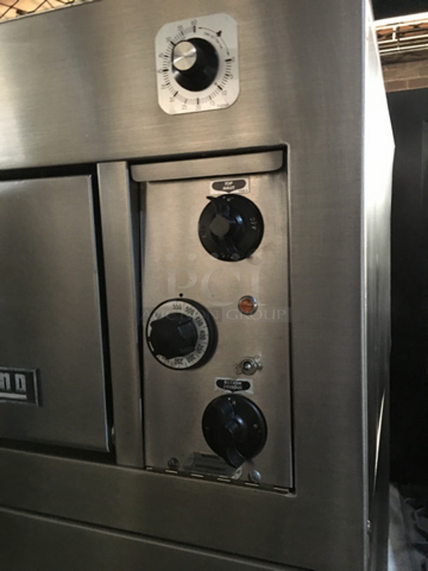 AMAZING! Garland Commercial Electric Powered 3 Tier Pizza Oven! With View Through Doors! All Stainless Steel! On Legs! 3 X Your Bid! Makes One Unit! - Image 8 of 10