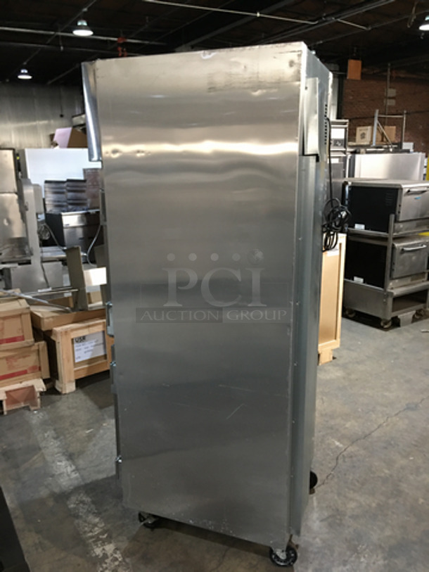 Sweet! 2015 Late Model! True Commercial Reach In Refrigerator/Freezer Combo! With 2 Half Doors! All Stainless Steel! Model STG1DT2HS Serial 8612693! 115V 1Phase! On Casters! Works Great! - Image 2 of 10