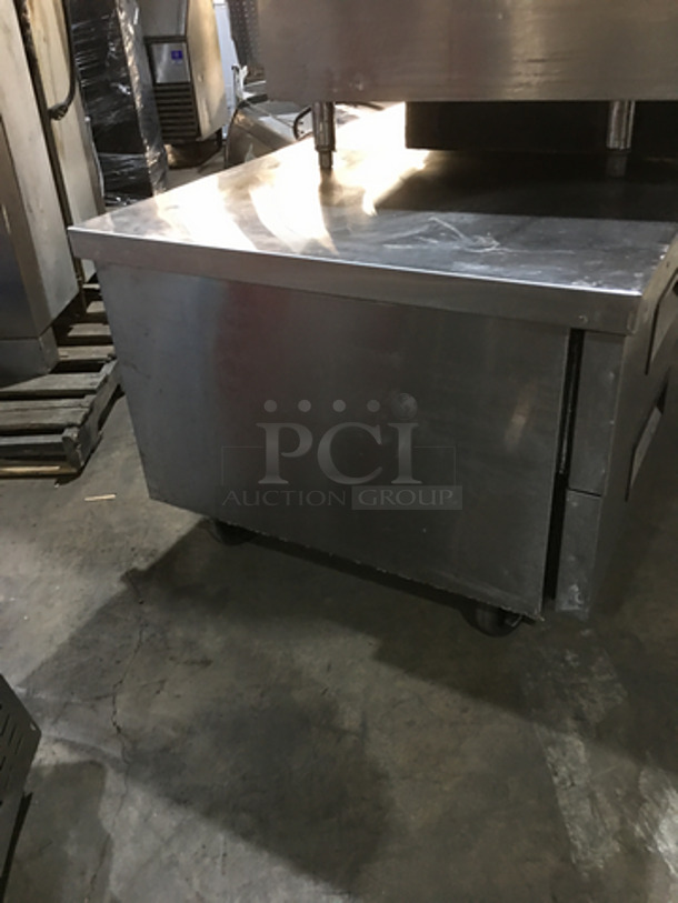 2017 Atosa 72 Inch 4 Drawer Refrigerated Chef Base! Model MGF8453GR! All S.S.! On Commercial Casters! 115V 1 Phase! - Image 2 of 8