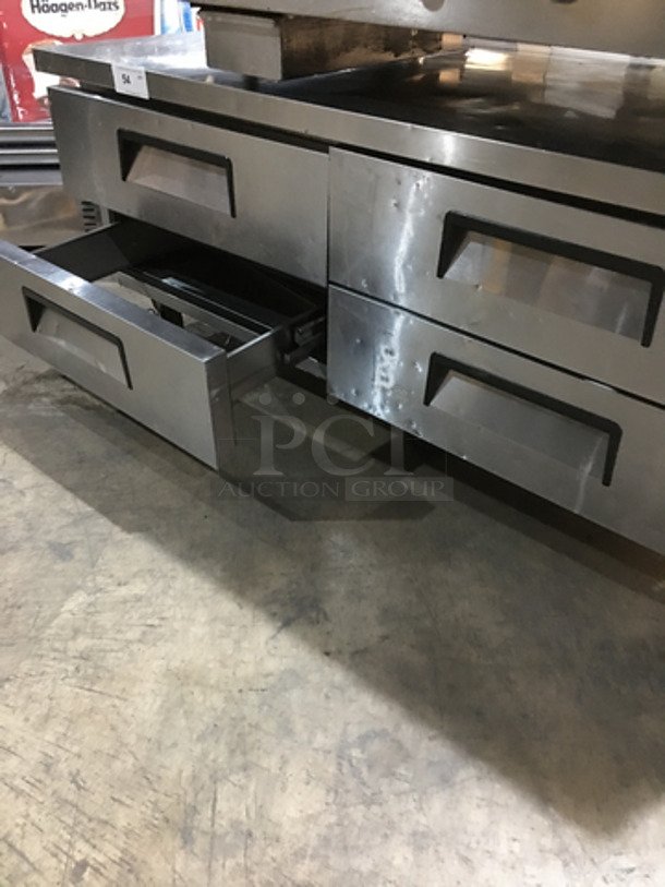 2017 Atosa 72 Inch 4 Drawer Refrigerated Chef Base! Model MGF8453GR! All S.S.! On Commercial Casters! 115V 1 Phase! - Image 5 of 8