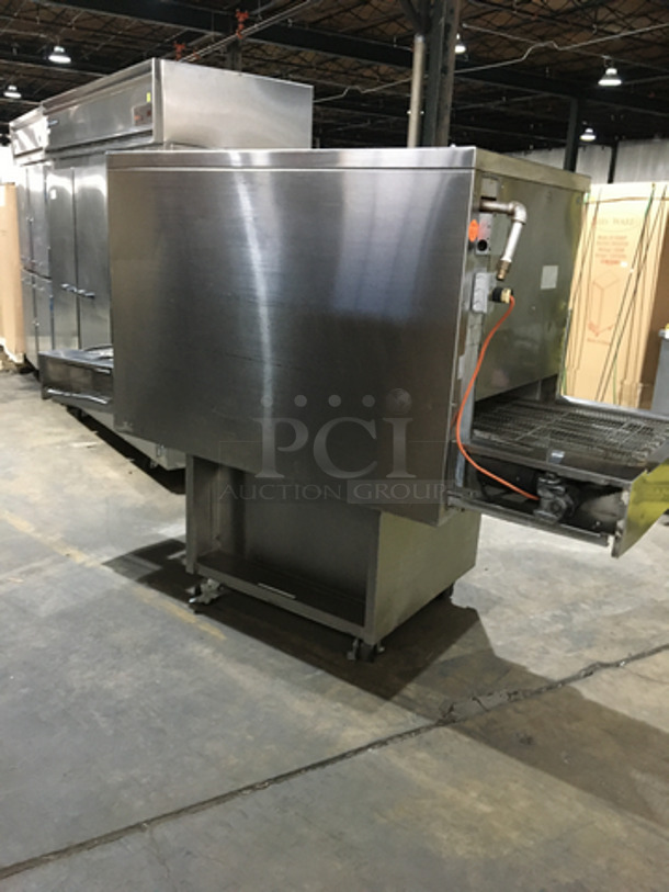 AMAZING! Middleby Marshall Commercial Electric Powered Convection Pizza Oven! All Stainless Steel! Model JS3002 Serial 33101E284154! 208V 1Phase! On Casters! - Image 3 of 10
