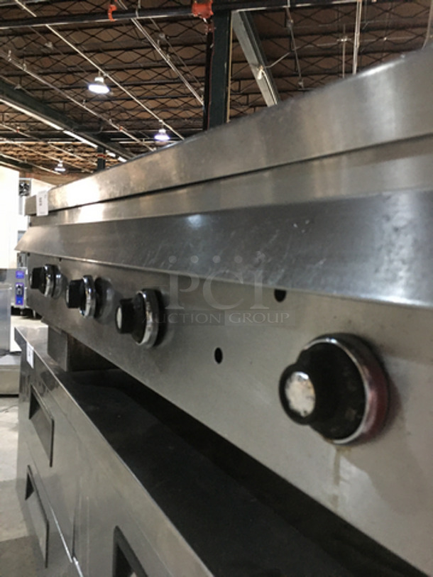 Wolf Commercial Countertop Natural Gas Powered Flat Griddle! With Back & Side Splashes! All Stainless Steel! - Image 6 of 7