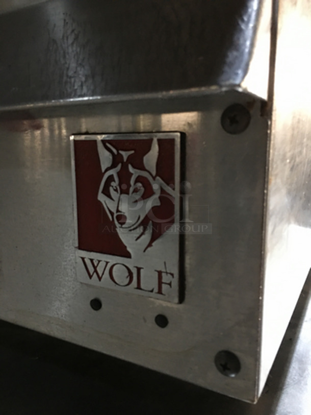 Wolf Commercial Countertop Natural Gas Powered Flat Griddle! With Back & Side Splashes! All Stainless Steel! - Image 7 of 7