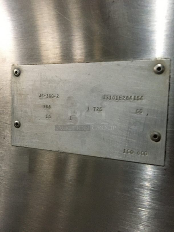 AMAZING! Middleby Marshall Commercial Electric Powered Convection Pizza Oven! All Stainless Steel! Model JS3002 Serial 33101E284154! 208V 1Phase! On Casters! - Image 9 of 10