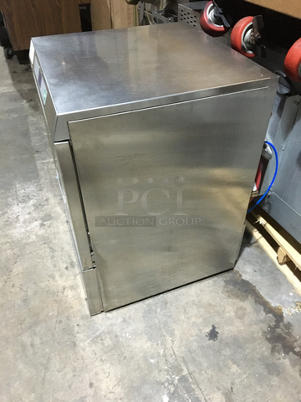 Sweet! Hobart New Body Style Under The Counter Dish Washer! With Dish Rack! All Stainless Steel! Model LXEC Serial 231178588! 120V 1Phase!
 - Image 2 of 9