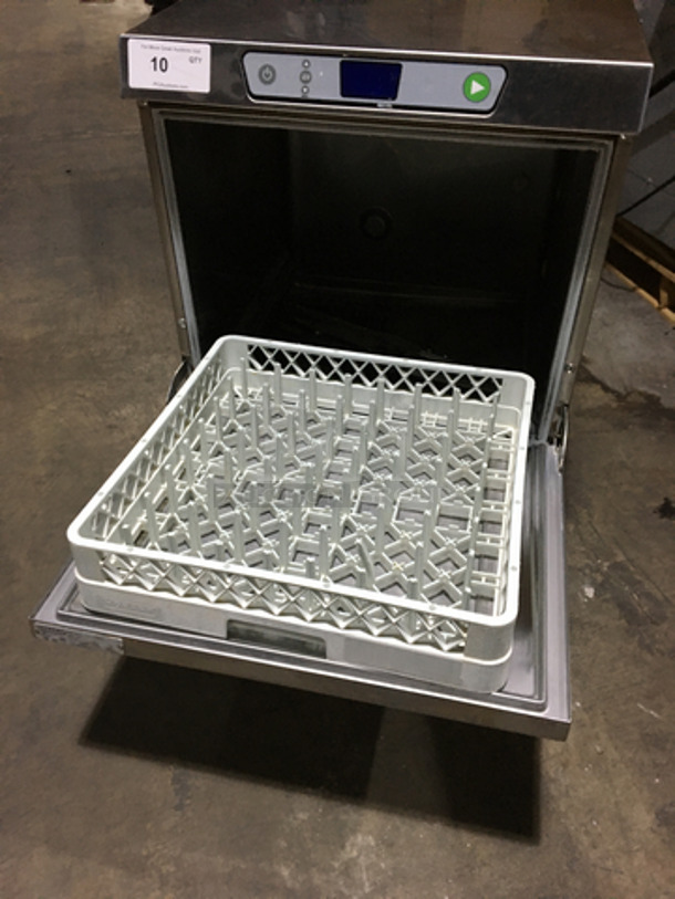 Sweet! Hobart New Body Style Under The Counter Dish Washer! With Dish Rack! All Stainless Steel! Model LXEC Serial 231178588! 120V 1Phase!
 - Image 5 of 9
