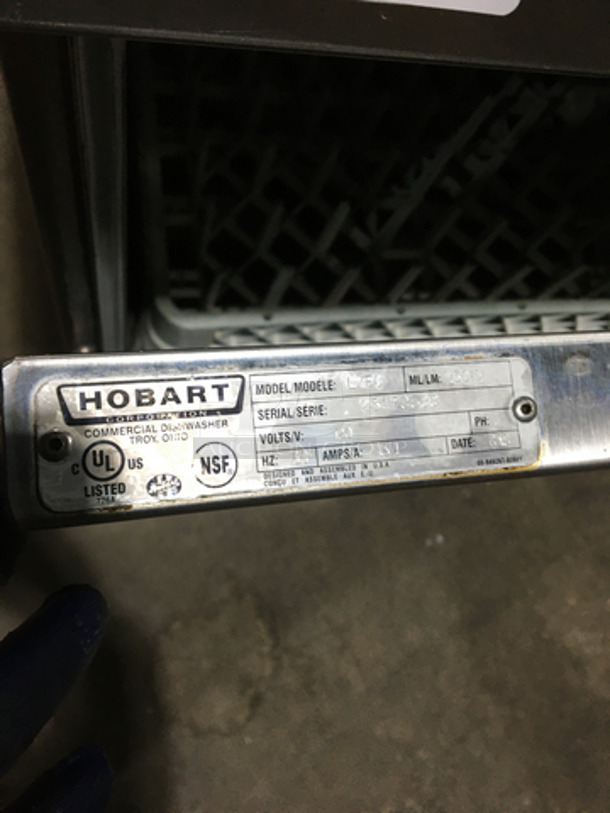 Sweet! Hobart New Body Style Under The Counter Dish Washer! With Dish Rack! All Stainless Steel! Model LXEC Serial 231178588! 120V 1Phase!
 - Image 8 of 9