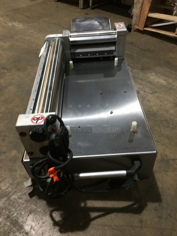 2013 RMS Stainless Steel Commercial Countertop Dough Sheeter! Model 600 Serial 0513198! 220/230V! - Image 3 of 8